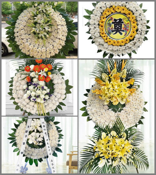 四川成都邛崃市平乐镇大石村花圈速递